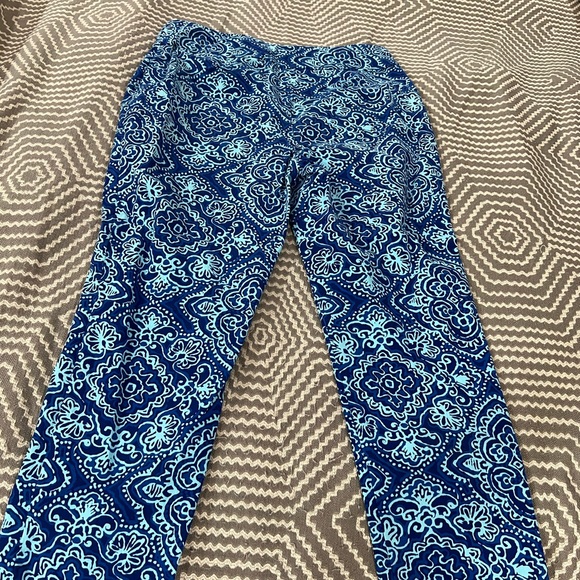 Blue Patterned Pants - Picture 2 of 4